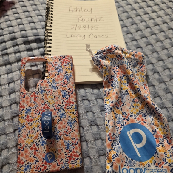 Loopy Case Blue Glitter Phone Case with Enhanced Grip - Picture 1 of 2